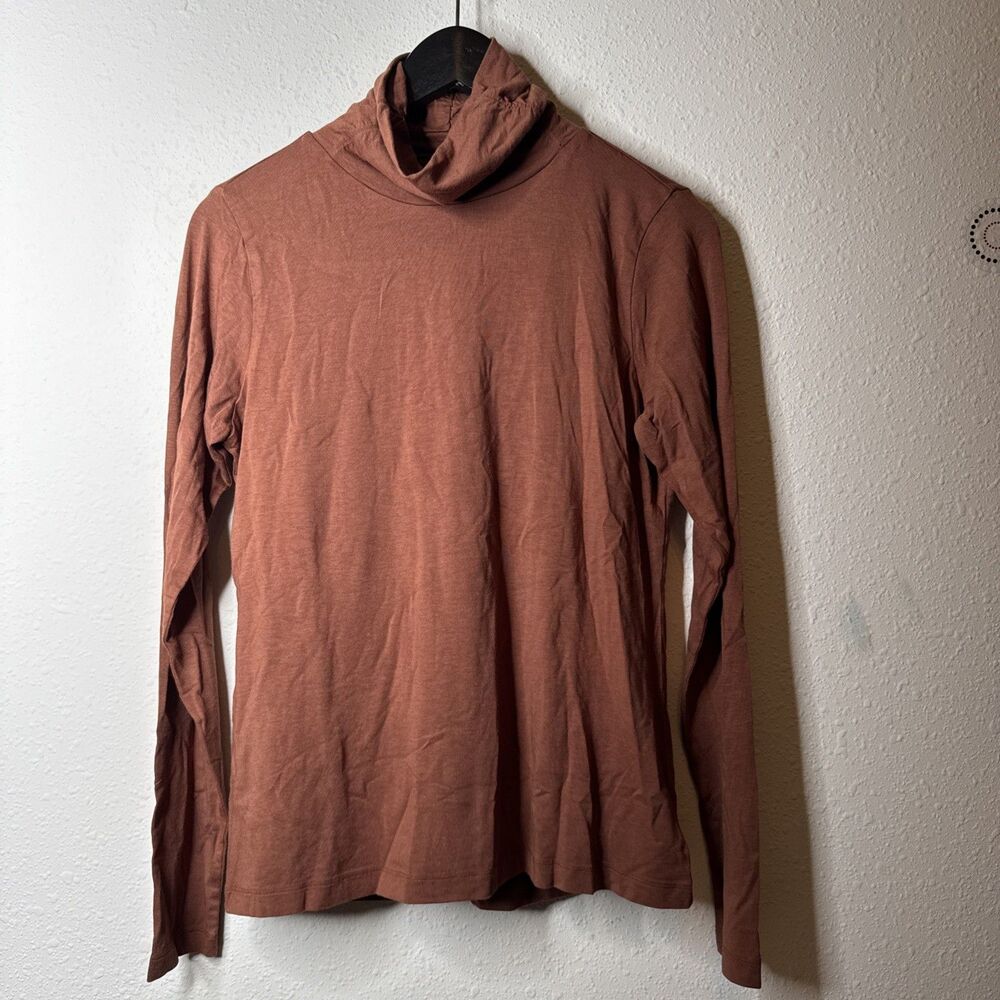 Aventura Clothing Brown Pullover Knit Turtleneck Soft Size M